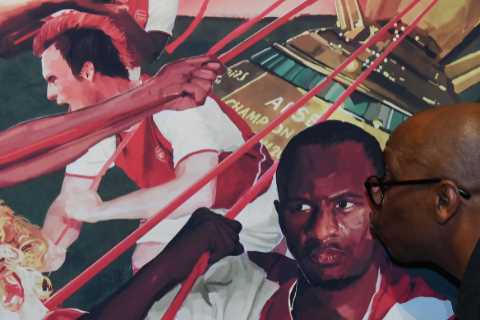 Arsenal unveil incredible Emirates Stadium revamp with eight pieces of artwork immortalising club..