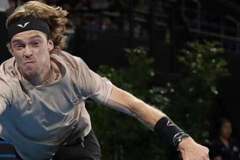 Who is Andrey Rublev and when did he meet his girlfriend Anastasija Homutova ?