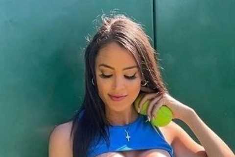 Stunning tennis influencer Rachel Stuhlmann sends fans into meltdown in tiny bikini as she models..