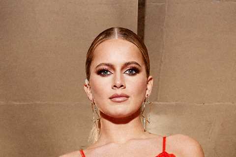 Love Island’s Tasha looks incredible as she strips off to red lace lingerie for Valentine’s Day..