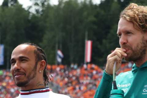 Lewis Hamilton ‘not in same class’ as Sebastian Vettel with Brit told he was way ahead in terms of..
