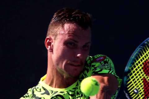 Bodybuilder tennis star Fucsovics leaves fans speechless with incredible muscles as he rips top off ..