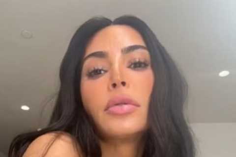 Kim Kardashian labelled ‘British chav’ with huge eyebrows and ‘awful’ makeup after posting new..