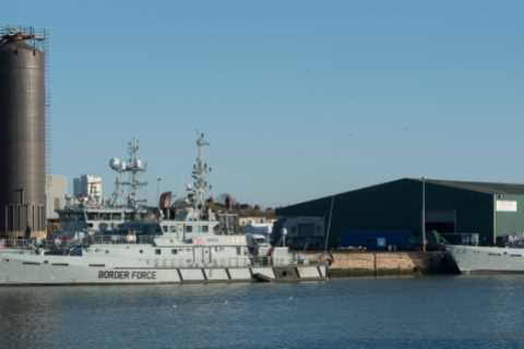 Three of Britain’s five Border Force boats are out of action instead of patrolling the Channel