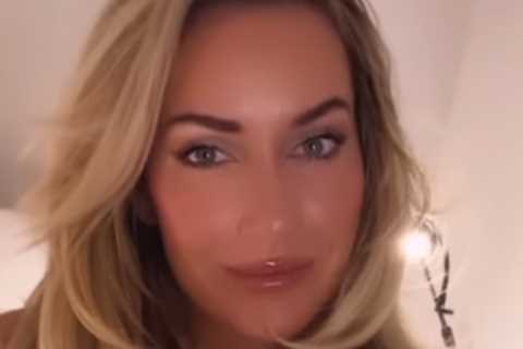 Paige Spiranac shows off cleavage in stunning white and blue outfits as busty influencer starts..