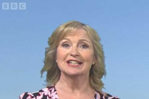Carol Kirkwood returns to BBC Breakfast in ‘amazing’ dress with plunging neckline after being..