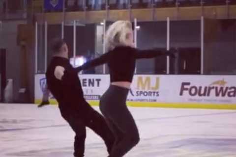 Dancing On Ice Nile Wilson in painful fall as he crashes down onto the ice just days before live..