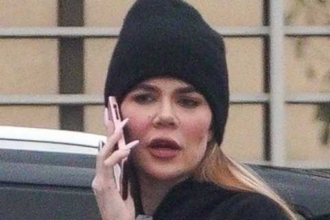 Kardashian fans blown away by Khloe’s real face as she goes to medical facility in new unedited pics