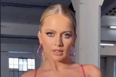 Love Island’s Tasha looks incredible as she strips off to sheer lace lingerie for Valentine’s Day