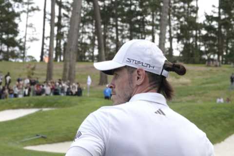 Caddie COLLAPSES and needs CPR at Pebble Beach where Gareth Bale is playing as Pro-Am halted to let ..