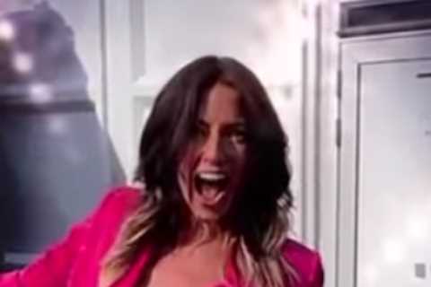 Davina McCall, 55, flashes her incredible abs in pink bra top on The Masked Singer