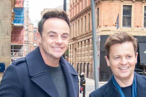 Ant and Dec are all smiles as they leave Britain’s Got Talent auditions