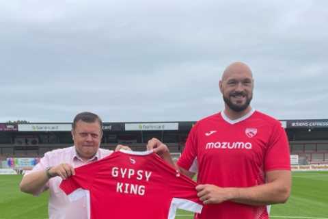Tyson Fury suffers blow in Morecambe takeover bid as League One side get taken over by 20-year-old..
