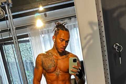 Lewis Hamilton looks shredded ahead of new F1 season as Mercedes star trains to battle it out with..