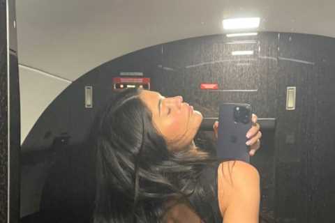 Kylie Jenner shows off thong underwear and flaunts her tiny waist in cut-out top for new photo