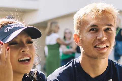 Who is Alexander Albon’s pro golfer girlfriend Lily Muni and how long have they been dating?