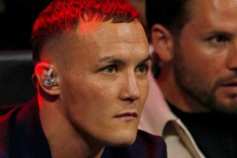 Watch Josh Warrington and Mauricio Lara come to blows at ringside as Brit accuses rival of spitting ..