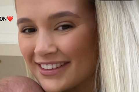 ‘Daddy will be home soon’ – Beaming Tommy Fury FaceTimes Molly-Mae and daughter Bambi ahead of Jake ..