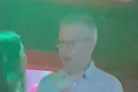 Watch Michael Gove hit the dancefloor again as he busts some moves with woman to disco tune