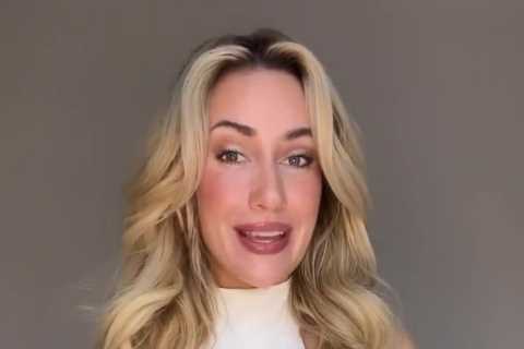 Stunning golf influencer Paige Spiranac wows in leather miniskirt as she names star who could go on ..