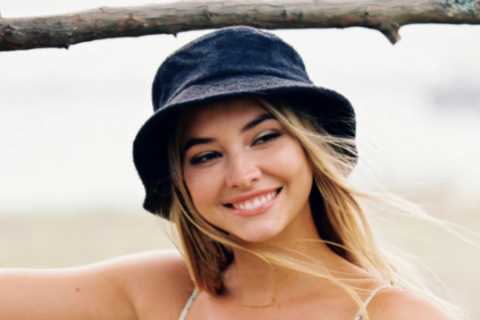 Netflix’s Outer Banks star Madelyn Cline stuns in tiny bikini and blue hat