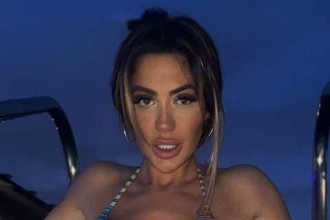 Geordie Shore star Chloe Ferry strips down to a bikini for a girls’ trip to the spa