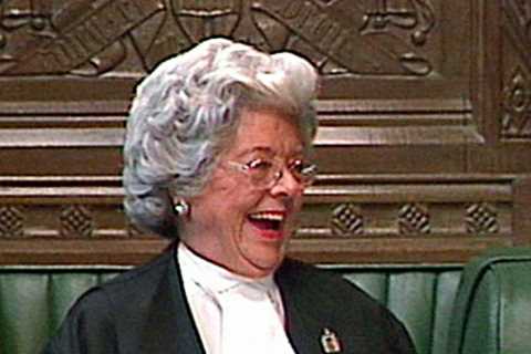 How ballsy Betty Boothroyd once snubbed Sinn Fein’s Gerry Adams and left MPs in stitches with joke..