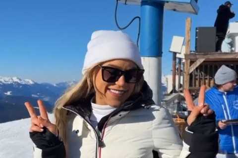 OnlyFans star and boxer Elle Brooke braves the cold in tiny bikini and cheeky fans make same nipple ..