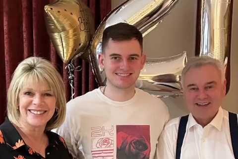 Loose Women’s Ruth Langsford poses with rarely-seen son Jack as he turns 21