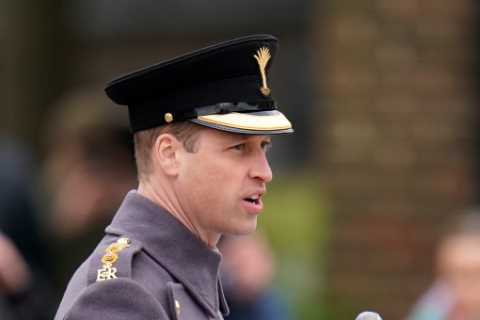 Prince William beams as he shrugs off Meghan Markle and Harry’s Frogmore Cottage eviction