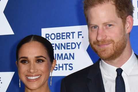 Meghan Markle and Prince Harry break cover for night out in LA after Charles evicted couple from..