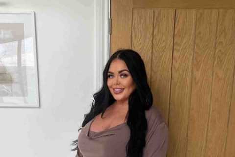 Pregnant Gogglebox star Scarlett Moffatt looks stunning as she shows off baby bump in glam dress