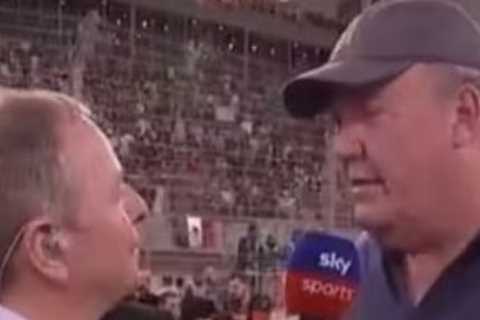 Jeremy Clarkson collared by Martin Brundle as he attends F1 despite being infuriated by it ‘for..