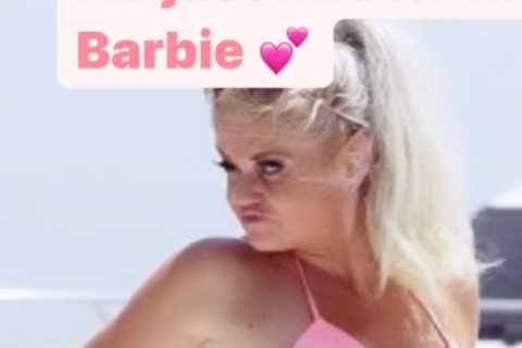 Scantily clad Danniella Westbrook nicknames herself a ‘backwards barbie’ as she shares sexy snaps