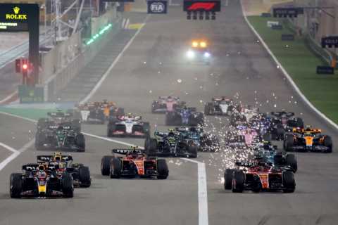 Why do F1 cars spark?