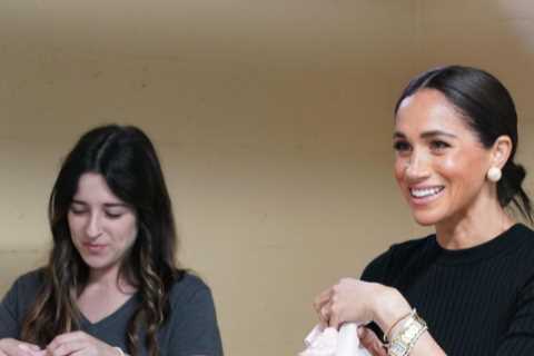Meghan Markle visits homeless shelter for pregnant woman in Los Angeles and hands out supplies
