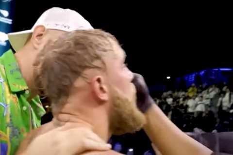 What Tyson Fury told Jake Paul in the ring moments after fight with brother Tommy in..