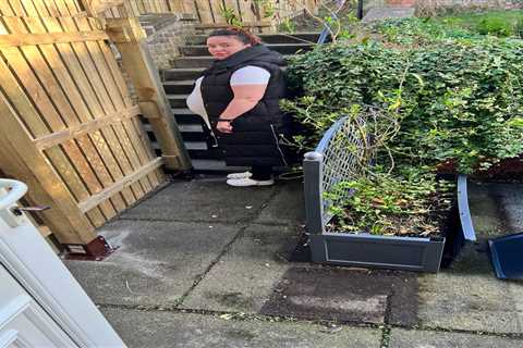 My frail grandad can’t even take his dog for a walk after neighbours built a fence through his..