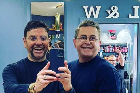 Gogglebox stars look worlds away from the sofa as they pose for mirror selfie at ‘normal job’