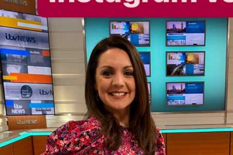 Good Morning Britain’s Laura Tobin flashes her toned legs in hot pink mini-dress