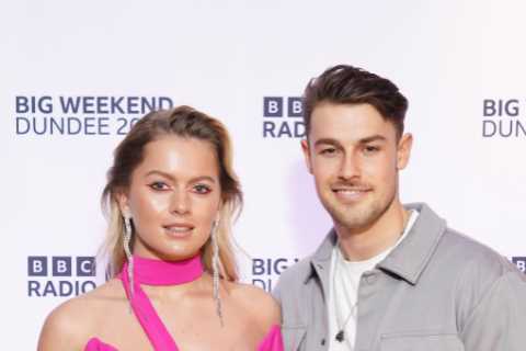 Love Island’s Tasha Ghouri looks stunning in plunging pink minidress on date night with boyfriend..