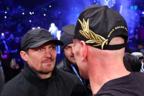 Tyson Fury urged to fight Oleksandr Usyk in ‘a nice small ring’ as training partner Lawrence Okolie ..