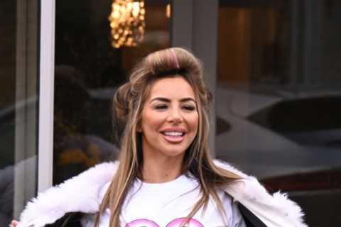 Towie romance confirmed as Love Island star poses with boyfriend’s FACE on her top