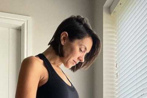 Strictly’s Janette Manrara shows off growing baby bump as she poses in a crop top