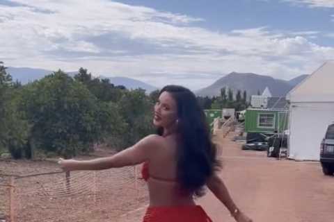 Maya Jama struts her stuff in TINY red dress in Love Island throwback clip