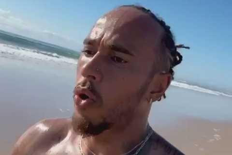 Lewis Hamilton admits ‘some days I feel like stopping’ but quells F1 retirement talk with beach run ..