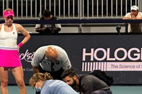 ‘I’ve never felt this pain before’ – Tennis star cries after horror injury leaving mum in tears and ..