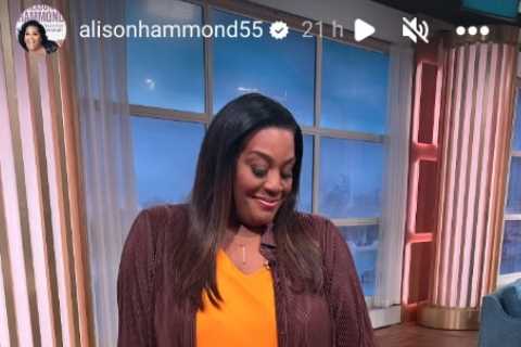 Alison Hammond looks slimmer than ever after blackmail nightmare as she replaces Phillip Schofield..