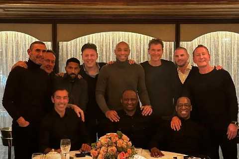 Arsenal legends including Wright, Henry and Vieira reunite at dinner but can you name the icon with ..