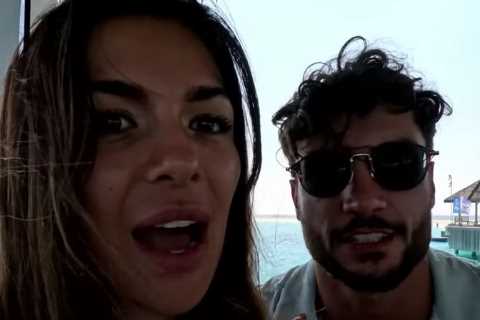 Ekin-Su screams in horror as she accidentally films Davide NAKED on Maldives holiday